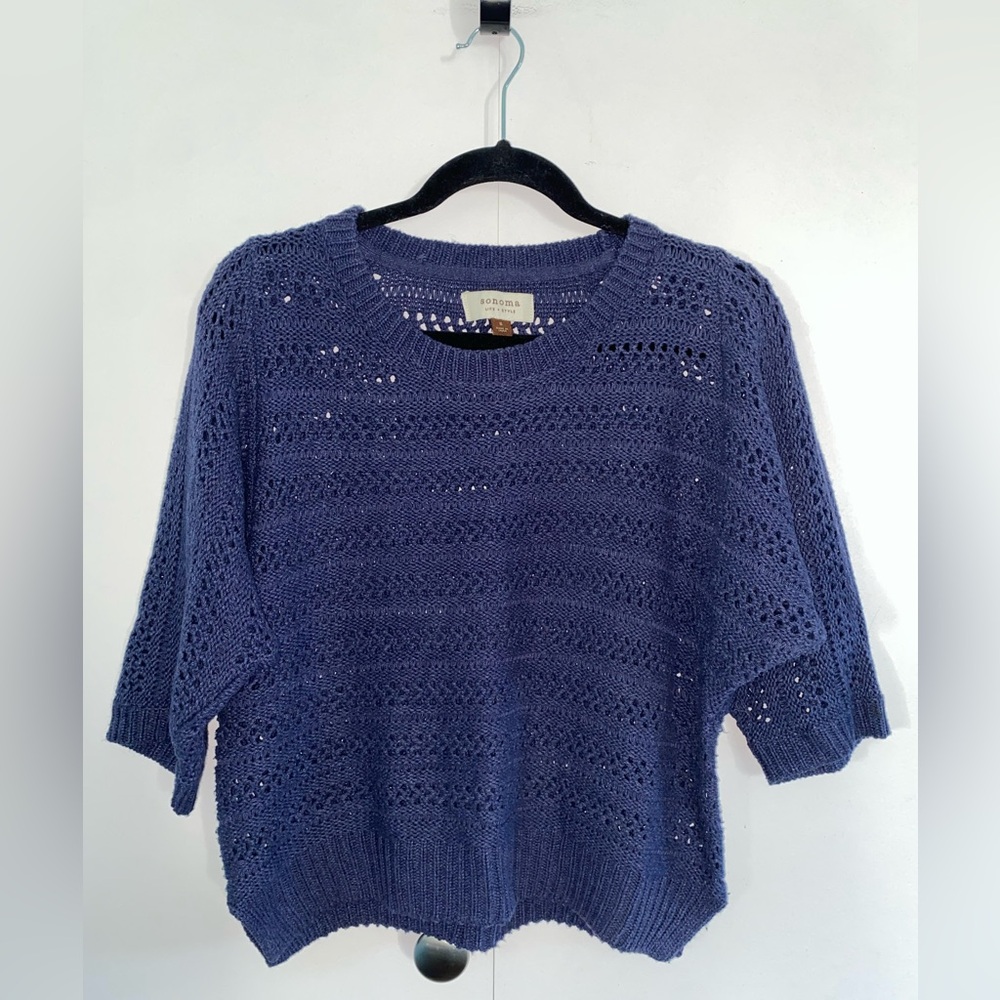 Sonoma Plum Purple Knit Sweater Size Small